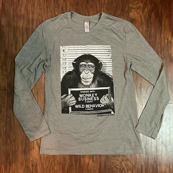 Tops - Long Sleeve Monkey Shirt - Greenville Zoo